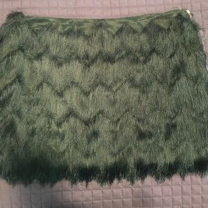 H&M Fringe Mini Skirt
